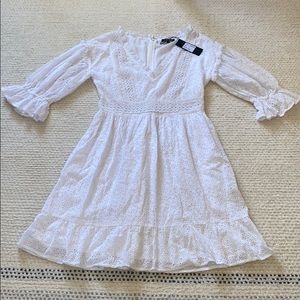 Love Sam eyelet white dress